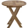 Beistelltisch Tennessee Aus ECO-Teakholz Von Ploß, Klappbar, Ø 50x50 Cm