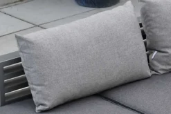 STERN Holly Rückenkissen Zu Bank/Liege, Grau Meliert, Textil, 75x46x30 Cm