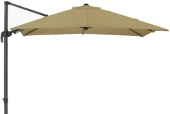 Schneider® SCHNEIDER Rhodos Eco Twist Ampelschirm, Taupe, Quadratisch, 270 X 270 Cm