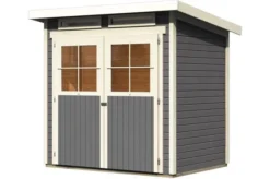 KARIBU Gartenhaus Glücksburg 2, Fichtenholz 19 Mm, Pultdach