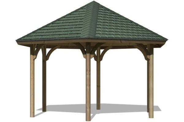 KARIBU Gartenlaube Oslo 2, Massivholz, Walmdach 1 KARIBU Gartenlaube Oslo 2, Massivholz, Walmdach