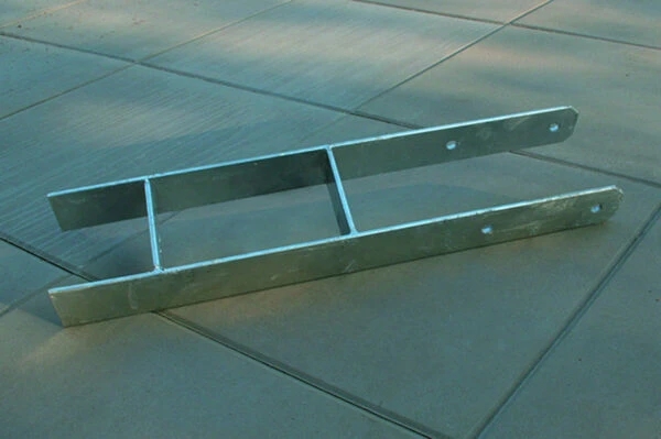 KARIBU H-Pfostenanker, Metall, Silber 1 KARIBU H-Pfostenanker, Metall, Silber