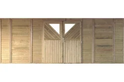 KARIBU Front Mit Doppeltür, Kiefer-Massivholz