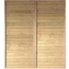 KARIBU Seitenwand Für Einzel- & Doppelcarport, Kiefer-Massivholz