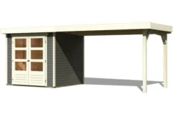 KARIBU Gartenhaus Askola 2, Fichtenholz 19 Mm, Pultdach