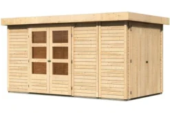 KARIBU Gartenhaus Retola 5, Fichtenholz 19 Mm, Inkl. Anbauschrank