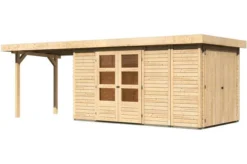 KARIBU Gartenhaus Retola 5, Fichtenholz 19 Mm, Inkl. Anbauschrank