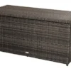Ploß Rocking Kissenbox, Grau/braun-meliert, Polyrattan, 145x58x73 Cm, Inkl. Inlay