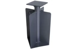 OUTFLEXX Bodenanker XL Für Ampelschirme, Anthrazit, Pulverbesch. Stahl, 28x28x60,5, Zum Einbetonieren