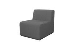 OUTFLEXX Bite Mittelelement, Sooty, Alu/Sunbrella, 70 X 90 X 75 Cm