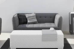 OUTFLEXX Cozy 2-Sitzer Sofa, Flanelle, Alu/Sunbrella, 181 X 87 X 76 Cm