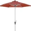 DOPPLER Active Auto Tilt Mittelstockschirm, Terrakotta, Aluminium/Textil, Ø210cm, Höhenverstellbar, Knickbar, Mit Kurbel