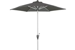 DOPPLER Active Auto Tilt Mittelstockschirm, Anthrazit, Aluminium/Textil, Ø210cm, Höhenverstellbar, Knickbar, Mit Kurbel