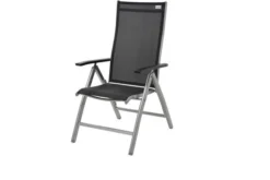DOPPLER Expert Multipositionssessel, Silber/schwarz, Alu/Textilene, 75 X 60 X 110 Cm, Klappbar