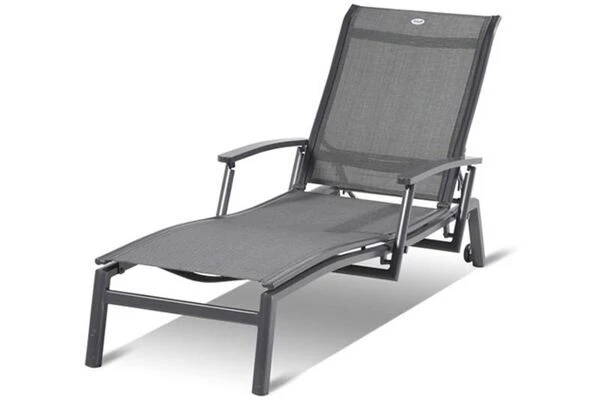 HARTMAN Alice Comfort Rollliege, Xerix/anthrazit, Alu/Textilene, 75x170x35cm 1 HARTMAN Alice Comfort Rollliege, Xerix/anthrazit, Alu/Textilene, 75x170x35cm