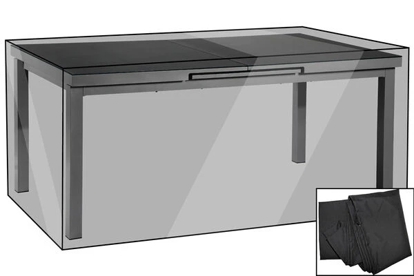 OUTFLEXX Premium Abdeckhaube, Für Esstische, Schwarz, 222 X 122 X 74 Cm, Wasserbeständig 1 OUTFLEXX Premium Abdeckhaube, Für Esstische, Schwarz, 222 X 122 X 74 Cm, Wasserbeständig