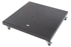 OUTFLEXX Schirmständer, Granit, 75x75x12,5cm, 90kg, Mit Lenkrollen