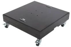 OUTFLEXX Schirmständer, Granit, 70x70x22cm, 150kg, Mit Lenkrollen Und Standfüßen