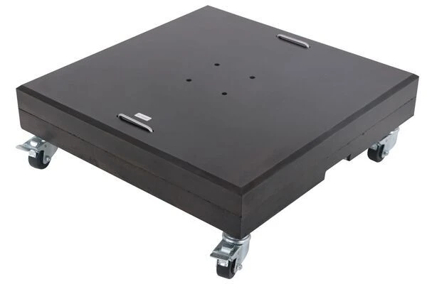 OUTFLEXX Schirmständer, Granit, 70x70x22cm, 150kg, Mit Lenkrollen Und Standfüßen 1 OUTFLEXX Schirmständer, Granit, 70x70x22cm, 150kg, Mit Lenkrollen Und Standfüßen