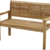 Ploß Zweisitzer Landhausbank York, Premium-Teak, Natur, 120x64x95 Cm