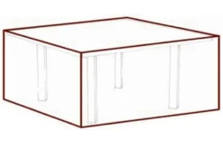 GARVIDA Schutzhülle Für Sitzgruppen, Braun, Polyestergewebe, 210 X 100 X 70 Cm, Mit Zugband