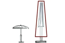 GARVIDA Schutzhülle Für Sonnenschirme Ø 250 - 400 Cm, Braun, Polyestergewebe, 212 X 57/18 Cm, Mit Zugband