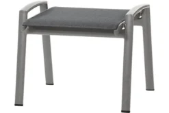 SIENA GARDEN Savina Hocker, Graphit/grau, Aluminium/Texfabric