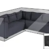 OUTFLEXX Premium Abdeckhaube, Für Lounge, Z.B. 18712/18716, Schwarz, L-Form, 242 X 245 X 66 Cm, Wasserbeständig