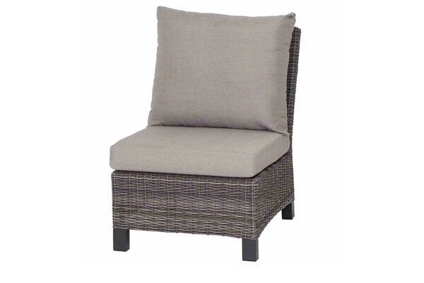 SIENA GARDEN Corido Mittelelement, Charcoal, Alu / Gardino®-Geflecht, 60x83x88 Cm 1 SIENA GARDEN Corido Mittelelement, Charcoal, Alu / Gardino®-Geflecht, 60x83x88 Cm