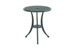 HARTMAN Amalfi Bistrotisch, Dunkelgrün, Alu-Guss, Ø62 Cm