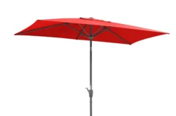Schneider® SCHNEIDER Tunis Mittelstockschirm, Rot, Rechteckig, 270 X 150 Cm