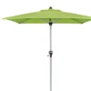 DOPPLER Active Auto Tilt Mittelstockschirm, Fresh Green, Alu/Polyester, 210x140 Cm, Höhenverstellbar, Mit Kurbel