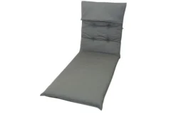 DOPPLER Liegenauflage, Grau, Dralon, 195 X 60 X 8 Cm, Inklusive Befestigungsbänder