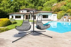 OUTFLEXX Doppelhängesessel, Anthrazit Matt/schwarz, Stahl/Textilene, 190x124x200cm, Inkl. Polster 11 OUTFLEXX Doppelhängesessel, Anthrazit Matt/schwarz, Stahl/Textilene, 190x124x200cm, Inkl. Polster -Deko Garten Verkauf 1 21534.jpg