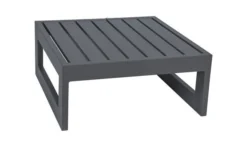 STERN Holly Beistelltisch/Hocker, Anthrazit, Aluminium, 72x72x37,5 Cm, Quadratisch