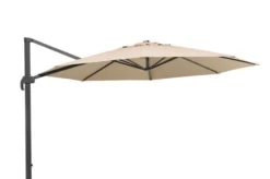 Schneider® SCHNEIDER Rhodos Grande Ampelschirm, Natur, Ø 400 Cm, Rund