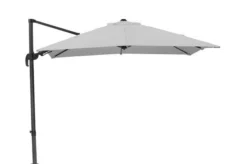 Schneider® SCHNEIDER Rhodos Eco Twist Ampelschirm, Grau, 270x270 Cm, Quadratisch