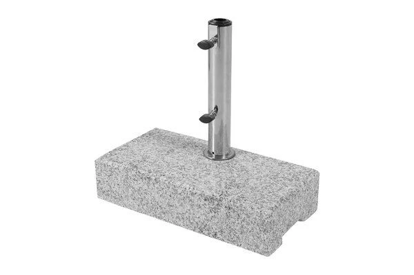 DOPPLER Granitsockel, Grau, Edelstahl/Granit, 25kg, Für Schirmstöcke Von 25-48 Mm 1 DOPPLER Granitsockel, Grau, Edelstahl/Granit, 25kg, Für Schirmstöcke Von 25-48 Mm