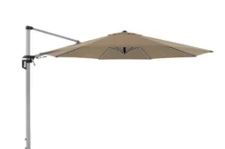 DOPPLER Active Pendelschirm, Greige, Alu/Polyester, 370cmx210 Cm, Mit Kurbel, 360°-drehbar