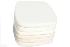 OUTFLEXX 6er-Set Sitzkissen Für Esstischgarnituren, Creme-weiß, Wasserabweisend