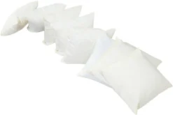 OUTFLEXX 8er-Set Kissen, Creme-weiß, Wasserabweisend, 45x45cm