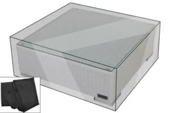 OUTFLEXX Premium Abdeckhaube Passend Z.B. Für Hocker, Schwarz, 72x72x38 Cm, Wasserbeständig