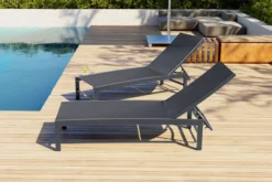 OUTFLEXX Liege, Anthrazit Matt/schwarz, Alu/Textilene, 190x62x34cm, Rückenlehne Verstellbar -Deko Garten Verkauf 20394 03.jpg