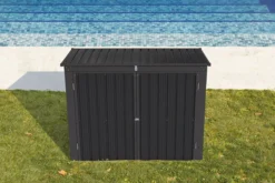 OUTTECH Mülltonnenbox, Anthrazit, Stahl, 101x170x133cm, 2 Lüftungsgitter, Verschließbar -Deko Garten Verkauf 20685 3 CGI.jpg