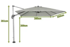 DOPPLER Active Pendelschirm, Hellgrau, Alu/Polyester, 350x260 Cm, Mit Kurbel -Deko Garten Verkauf 20915 05.jpg