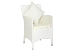 OUTFLEXX Dining Set, Weiß, Polyrattan, Tisch 200x95cm, Spraystone, 6mm, 6 Sessel -Deko Garten Verkauf 20 20670.jpg