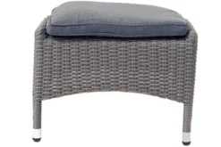 Ploß Vigo Fußhocker, Stahlgrau-meliert, Polyrattan, 56x54x40cm, Inkl. Polster -Deko Garten Verkauf 21632 4.jpg