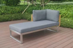 OUTFLEXX Ecklounge, Natur/grau, Edelstahl/Teak/Keramik, 5 Personen, Inklusive Sessel Und Multifunktionstisch 100 X 70 Cm, Lehne Links 31 OUTFLEXX Ecklounge, Natur/grau, Edelstahl/Teak/Keramik, 5 Personen, Inklusive Sessel Und Multifunktionstisch 100 X 70 Cm, Lehne Links -Deko Garten Verkauf 21652 1.JPG