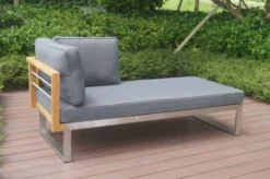 OUTFLEXX Ecklounge, Natur/grau, Edelstahl/Teak/Keramik, 5 Personen, Inklusive Sessel Und Multifunktionstisch 100 X 70 Cm, Lehne Links 32 OUTFLEXX Ecklounge, Natur/grau, Edelstahl/Teak/Keramik, 5 Personen, Inklusive Sessel Und Multifunktionstisch 100 X 70 Cm, Lehne Links -Deko Garten Verkauf 21652 2.JPG