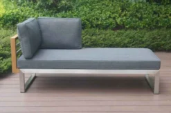 OUTFLEXX Ecklounge, Natur/grau, Edelstahl/Teak/Keramik, 5 Personen, Inklusive Sessel Und Multifunktionstisch 100 X 70 Cm, Lehne Links 33 OUTFLEXX Ecklounge, Natur/grau, Edelstahl/Teak/Keramik, 5 Personen, Inklusive Sessel Und Multifunktionstisch 100 X 70 Cm, Lehne Links -Deko Garten Verkauf 21652 3.JPG